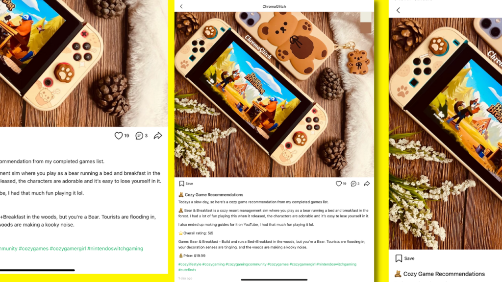 ChromaGlitch post on Lemon8 screenshot