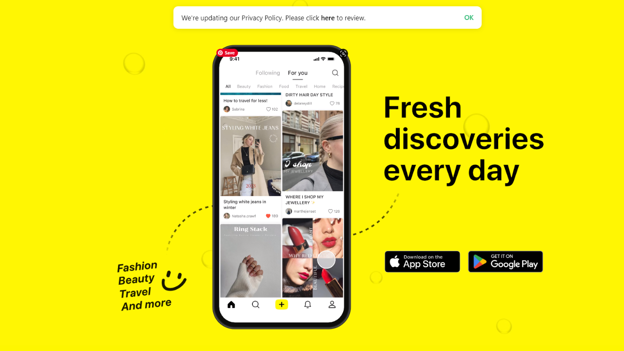 Lemon8 website landing page screenshot