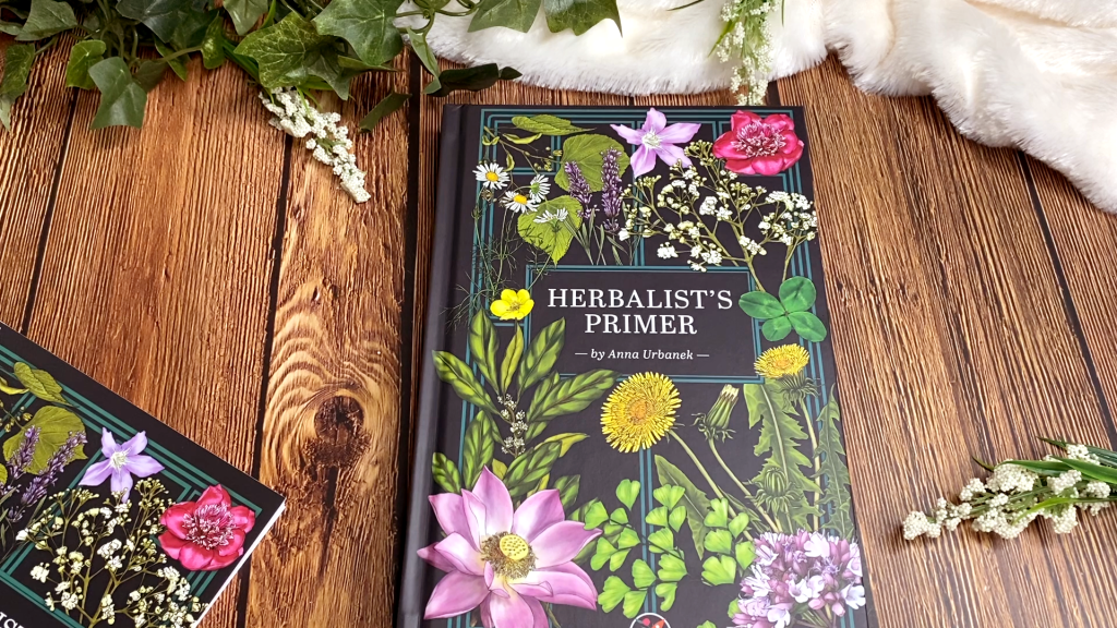 Herbalist's Primer by Anna Urbanek hardcover book with floral cover