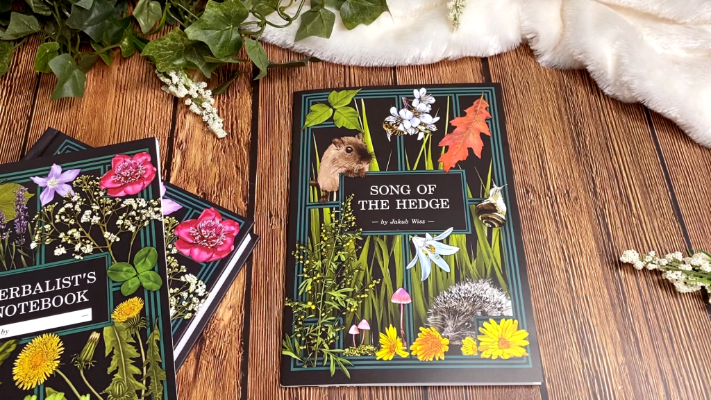song of the hedge adventure cover with florals and a mouse.