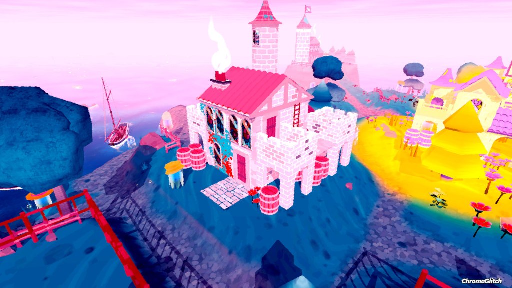 A tiny castle built in Le Plan Spectral video game.