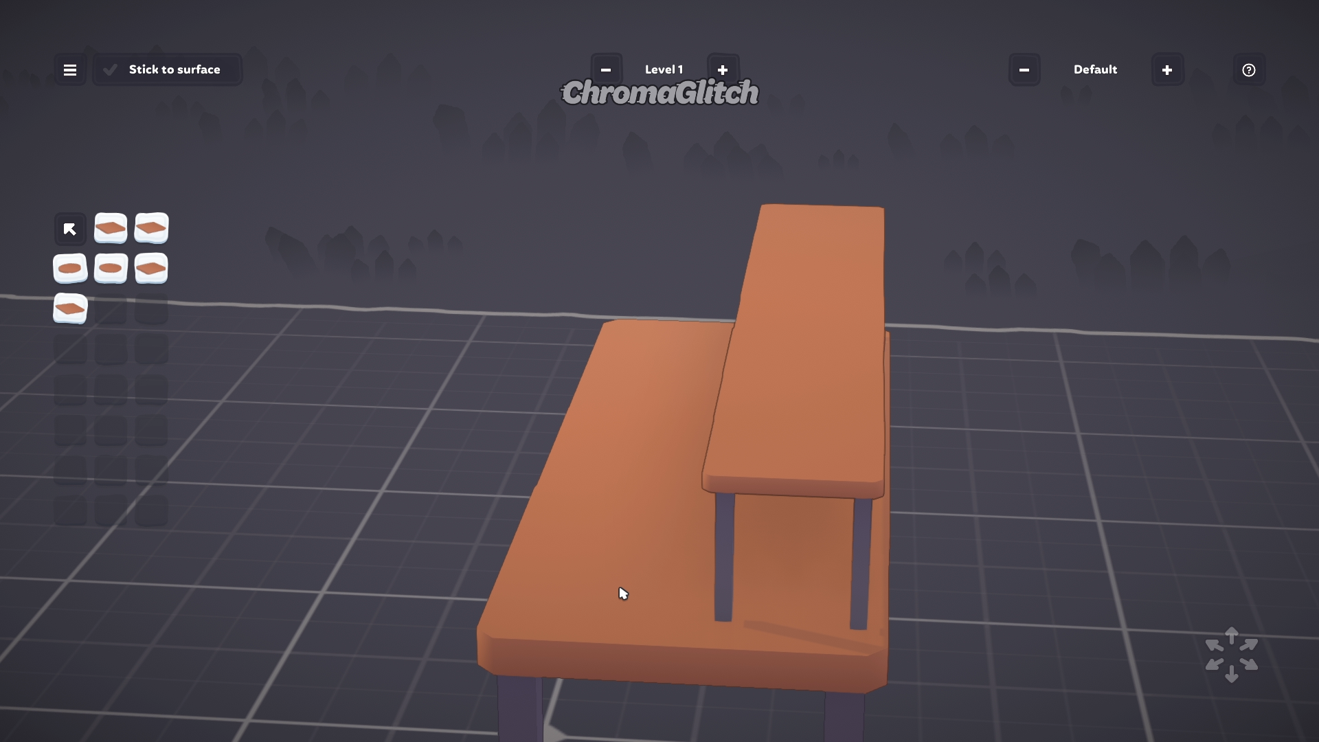 More legs are added to the front of the small shelf.