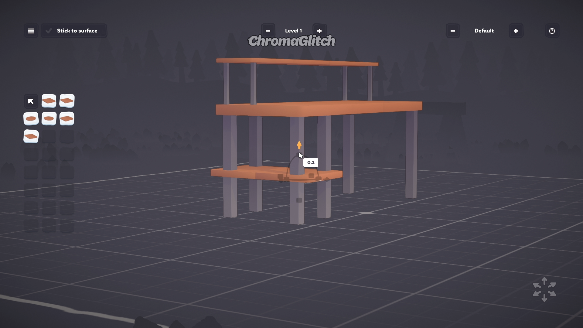 The small rectangle has been raised up  to make a shelf.